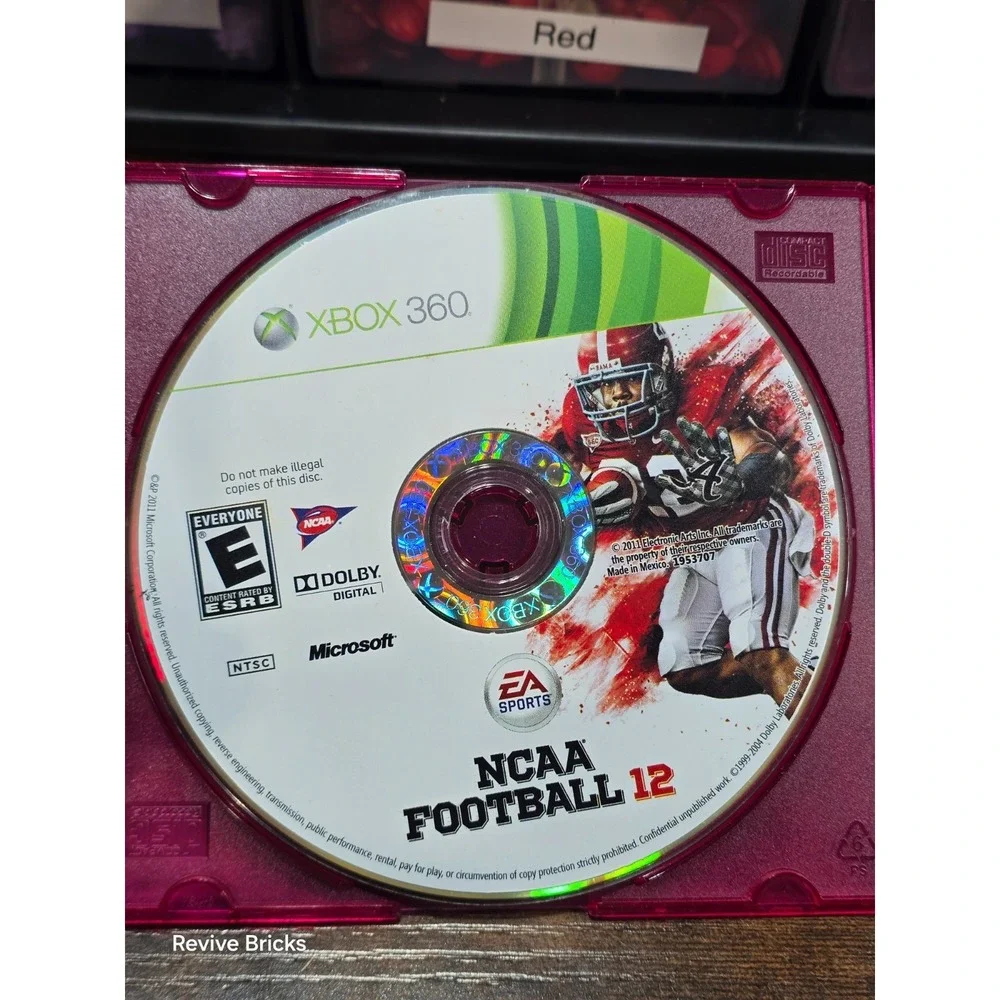 NCAA Football 12 (Microsoft Xbox 360, 2011) Game Only Tested Working Great Cond.
